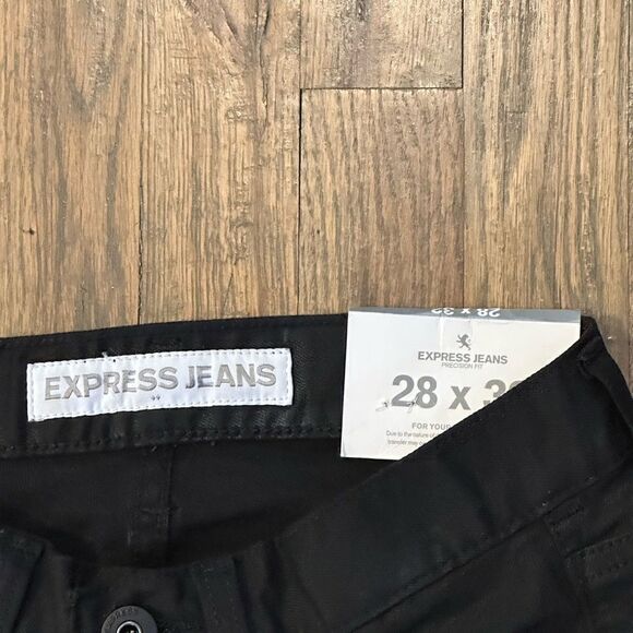 Express Jeans Alec 28 x 32 NWT, stretch, black , quality NWT - Picture 6 of 11